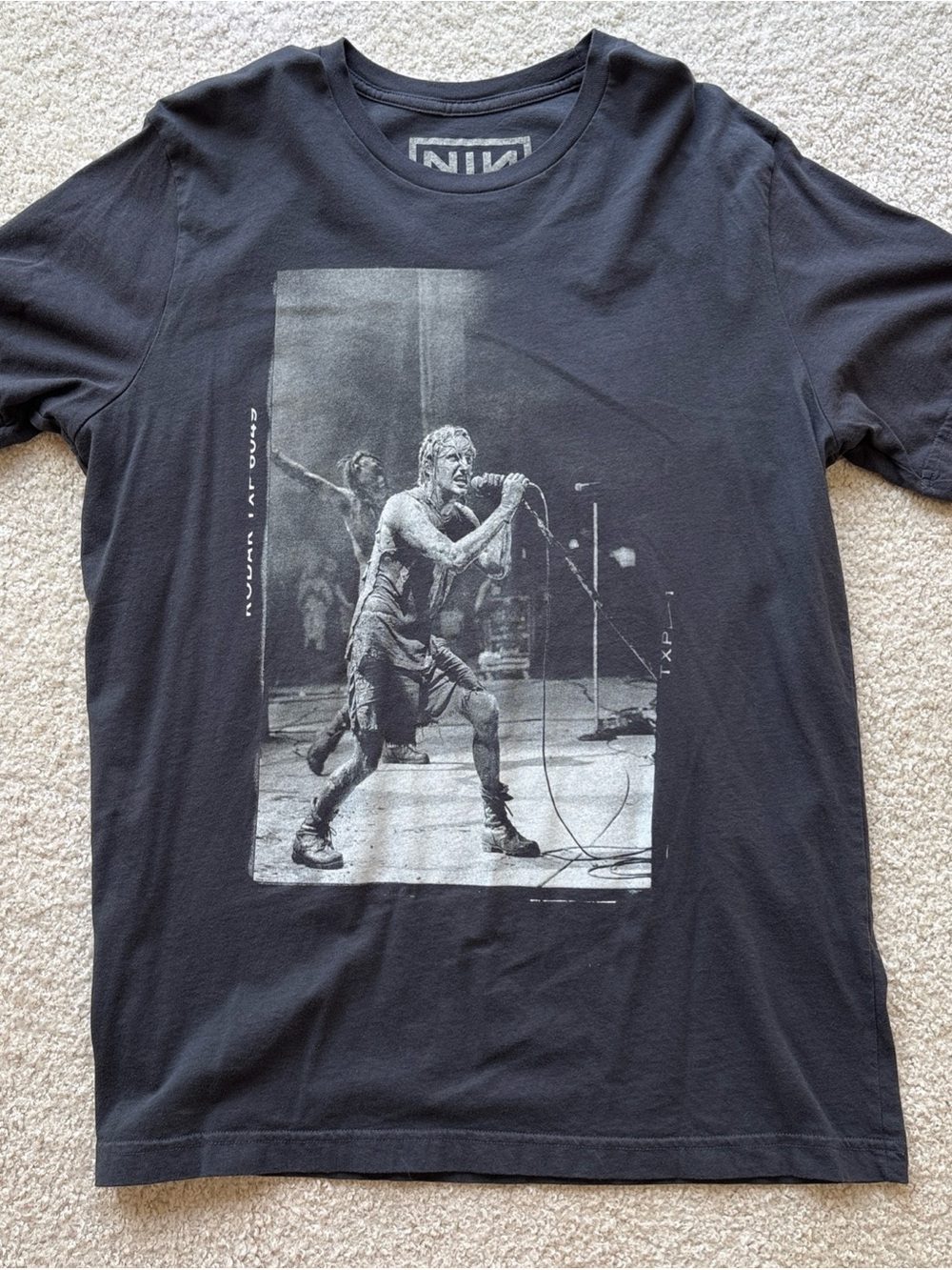 NIN Nine Inch Nails Vintage Tshirt XL Black Self Destruct 1994 Saugerties NY
